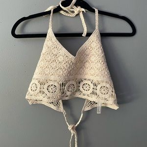 Free people crochet top